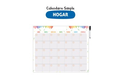Plackit Calendario Magnético Hogar