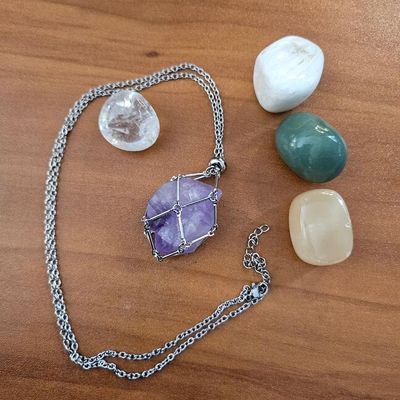 Gemstone Cage Pendants