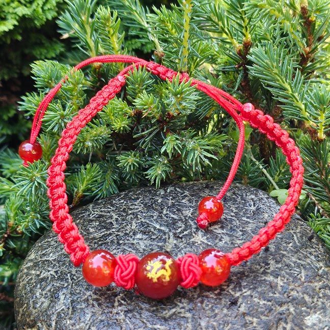 🐉Red Dragon Carnelian Bracelet