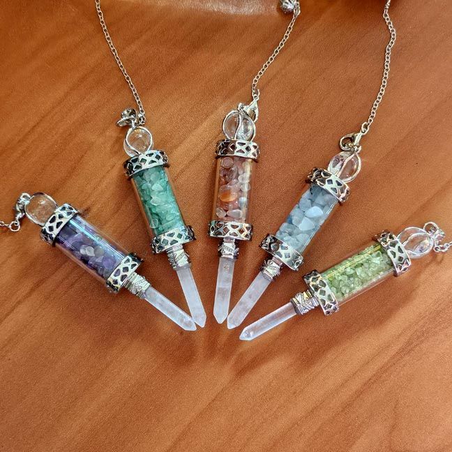 Gemstone Chips Pendulums