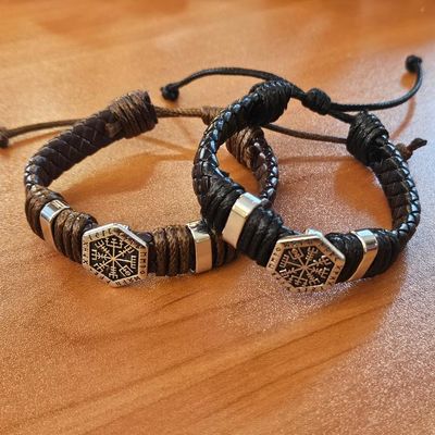 Viking Compass Vegvisir Men&#39;s Bracelet