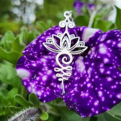 🕉️Unalome and Lotus Pendant
