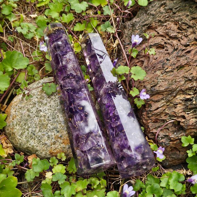 Amethyst Orgone Obelisk