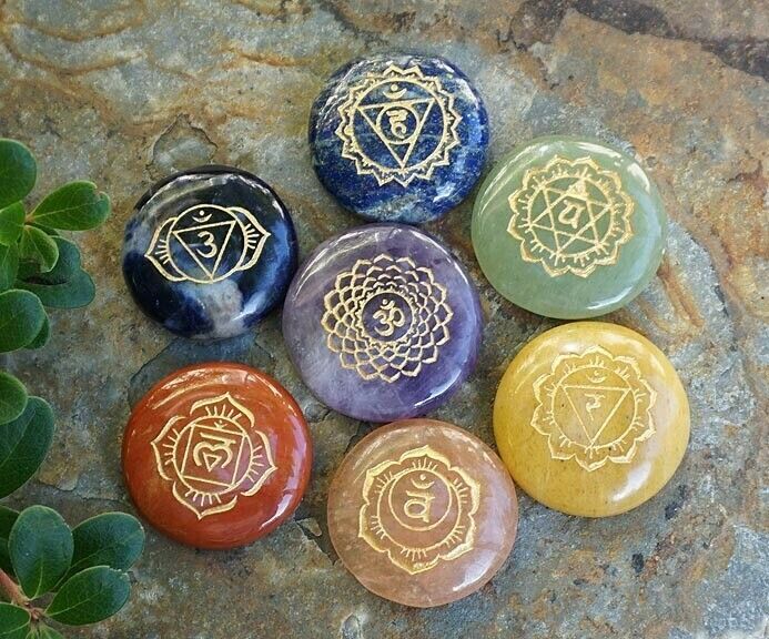 🌈Chakra Sanskrit Stone Set