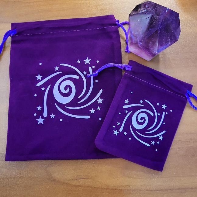 🌀Purple Spiral Pouch