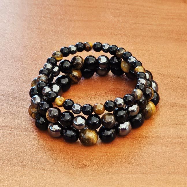 🐅Obsidian, Tiger Eye, Hematite Bracelets