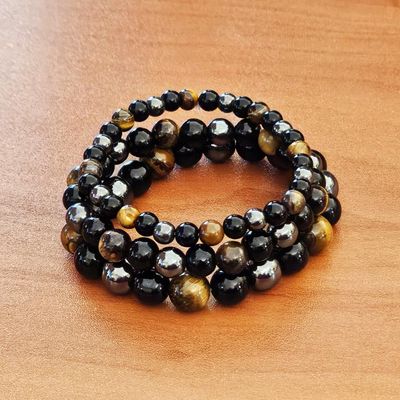 🐅Obsidian, Tiger Eye, Hematite Bracelets