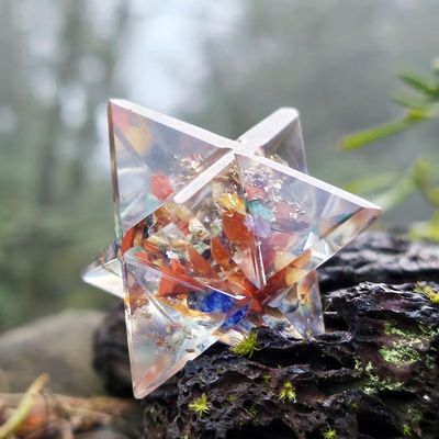 🌈Orgone Merkabas in Chakra Stones