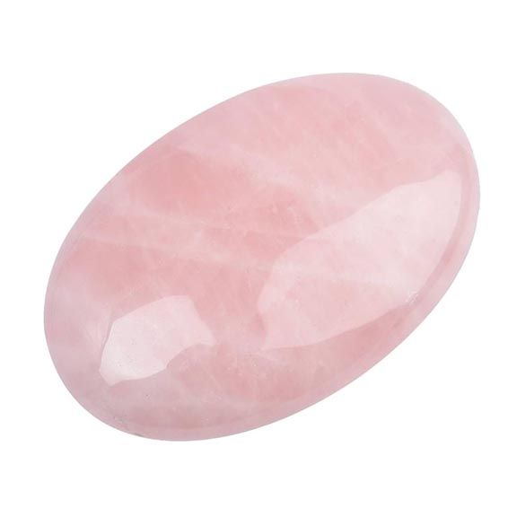 🌺 Rose Quartz Palm Stones