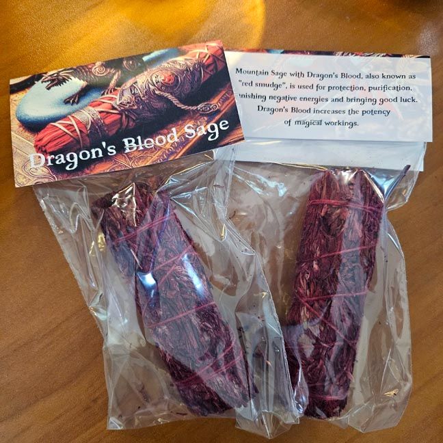 🐉Dragon’s Blood Sage Smudging Sticks