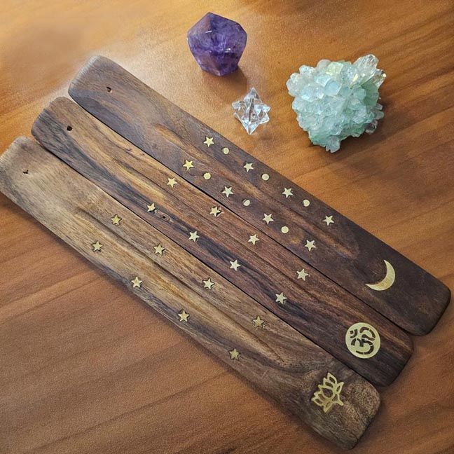 ✨Celestial Wood Incense Holders