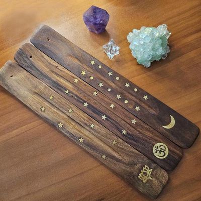 ✨Celestial Wood Incense Holders