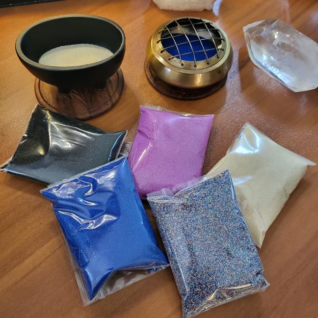 ✨Color Sand for Altars, Burners, Crystals.