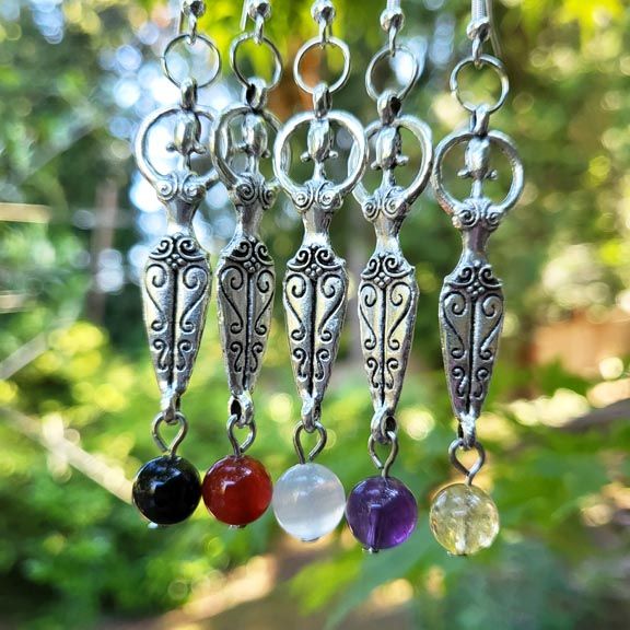 🌀 Ancient Goddess Earrings
