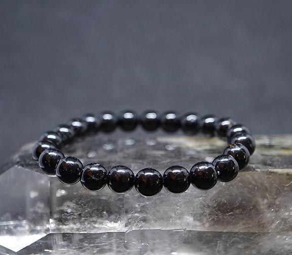 🖤​ Black Tourmaline Bracelet 8mm beads