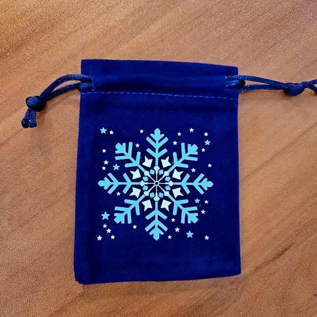 ❄️Snowflake Velveteen Pouches