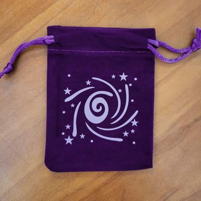 🌀​ Purple Spiral Velveteen Pouches