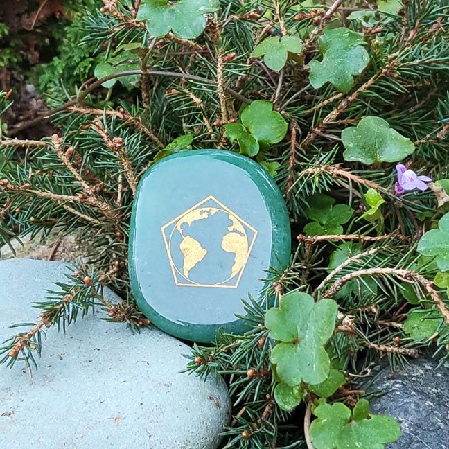 ​🌍 Ascension Stones: Fifth Dimension Earth in Green Aventurine