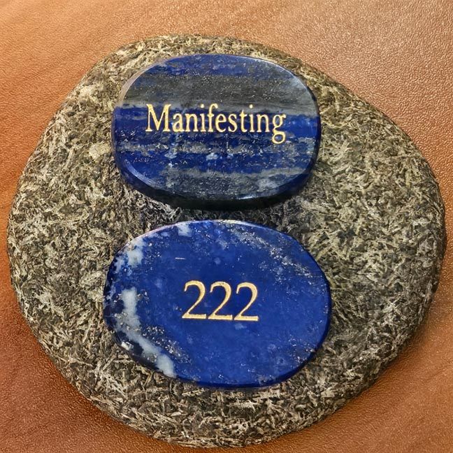 🔵Angelic Code 222 — Palm Stone of Manifestation