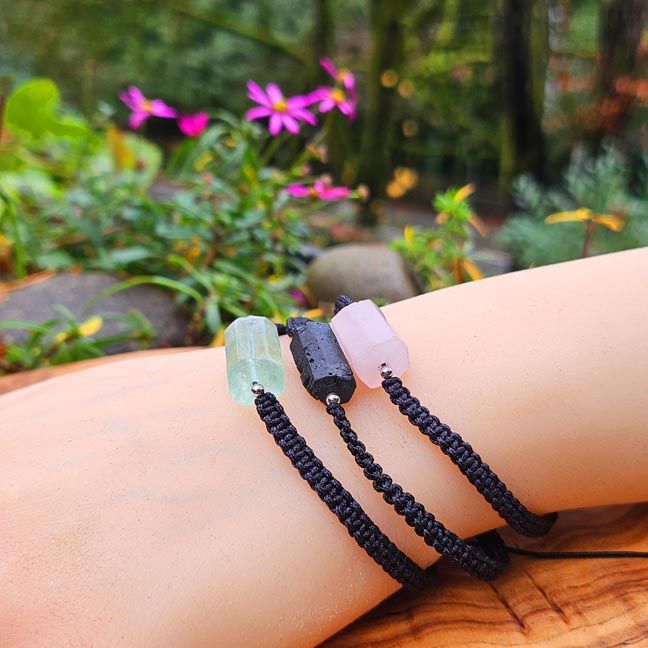 ✨ Elemental Threads Gemstone Bracelets