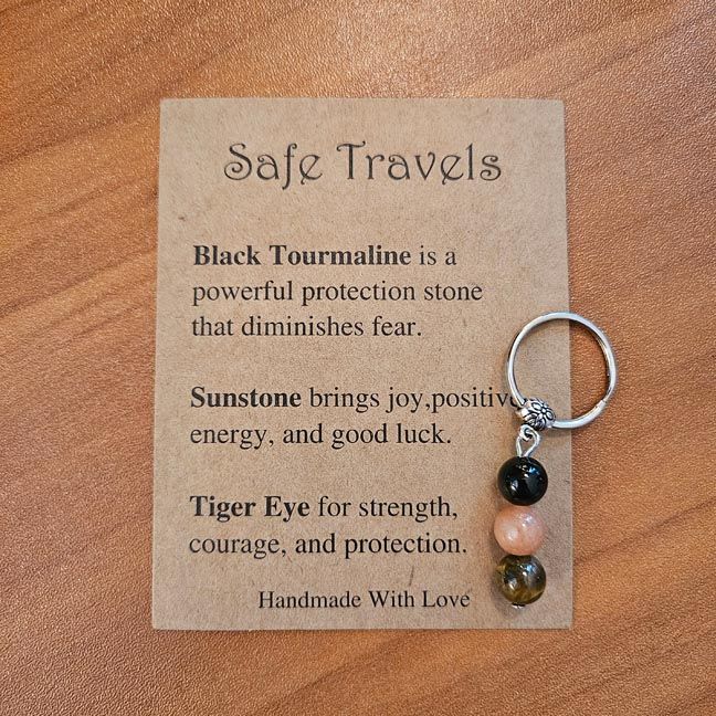 ✈️​ Safe Travels Key Ring - Gift-ready