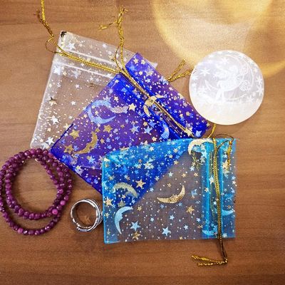 ⭐🌙Moon and Stars Organza Bags Set of 10