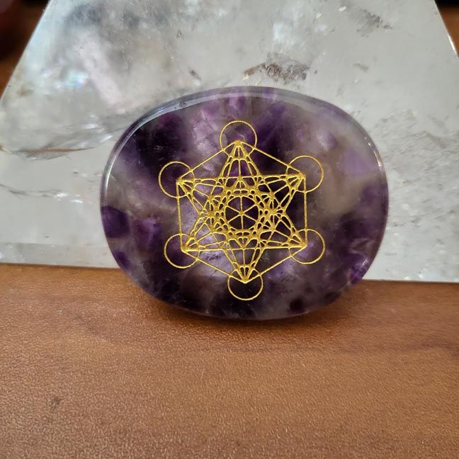 🔯​Metatron in Amethyst Palm Stone