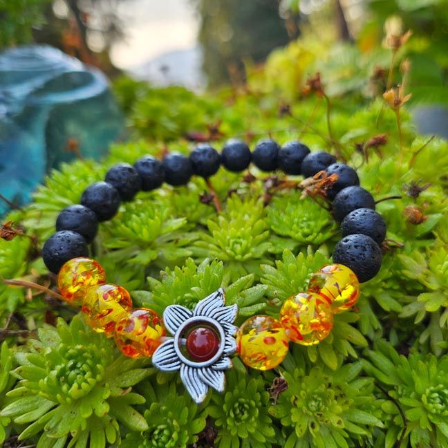 🪷Lava Lotus Bracelet