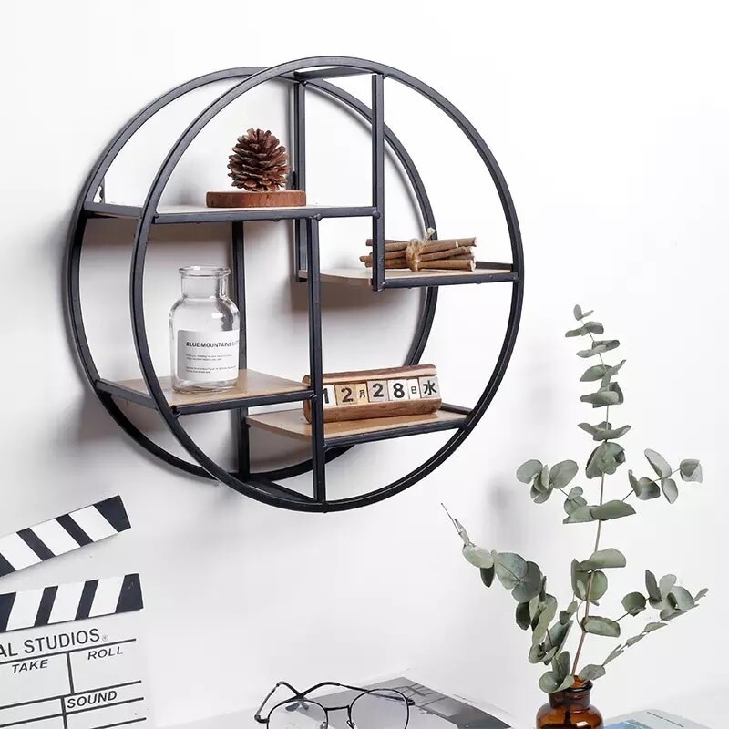 Pure Iron/Wood Nordic Style Shelf