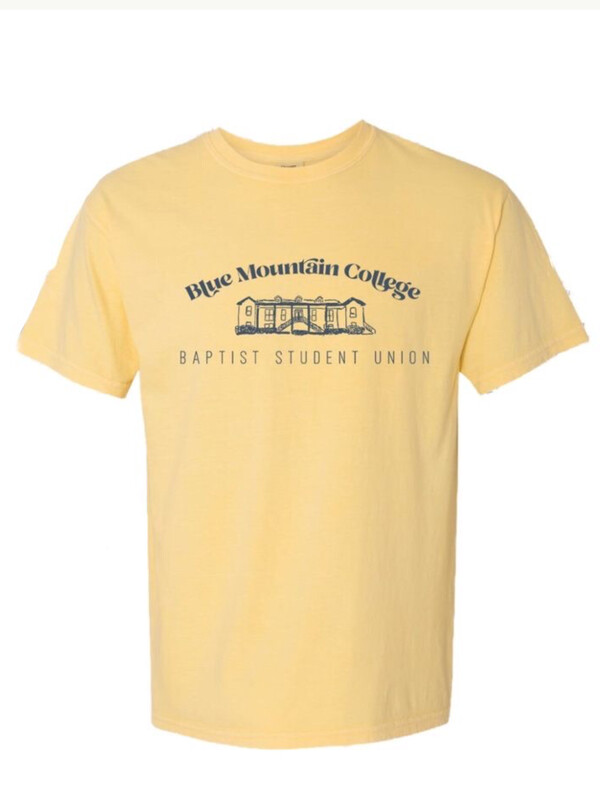 '20-'21 BSU  comfort color yellow T SIZE SM, XL, 2XL