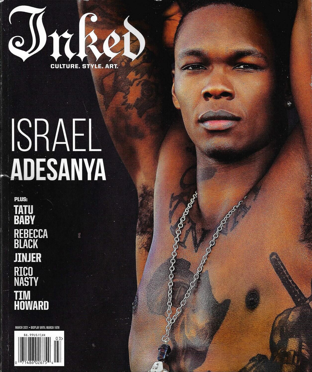 Inked Magazine Issue 108 ISRAEL ADESANYA