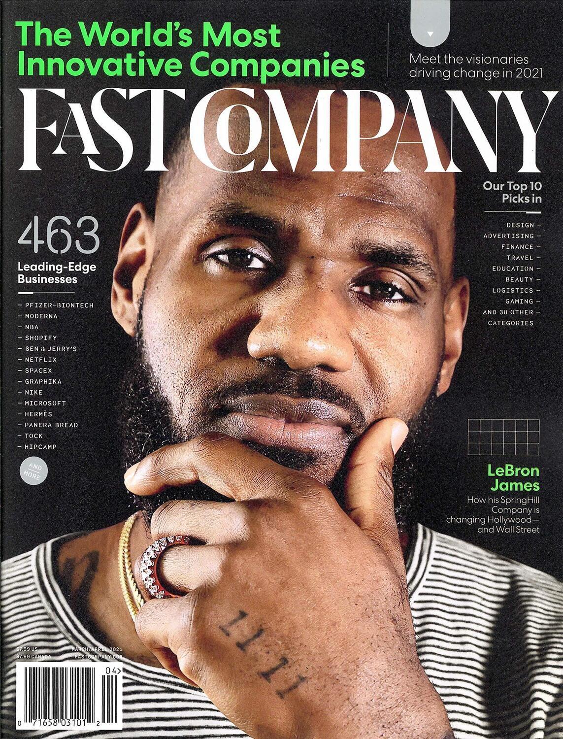 Fast Company Magazine (March/April, 2021) LeBron James