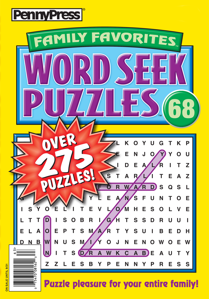 Family Favorites Word Seek Puzzles #68