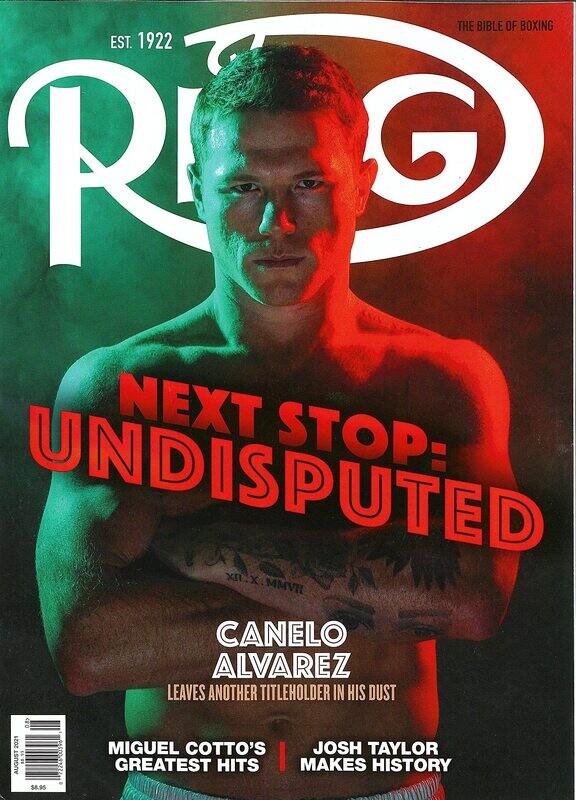 The Ring Magazine (August, 2021) Canelo Alvarez Cover