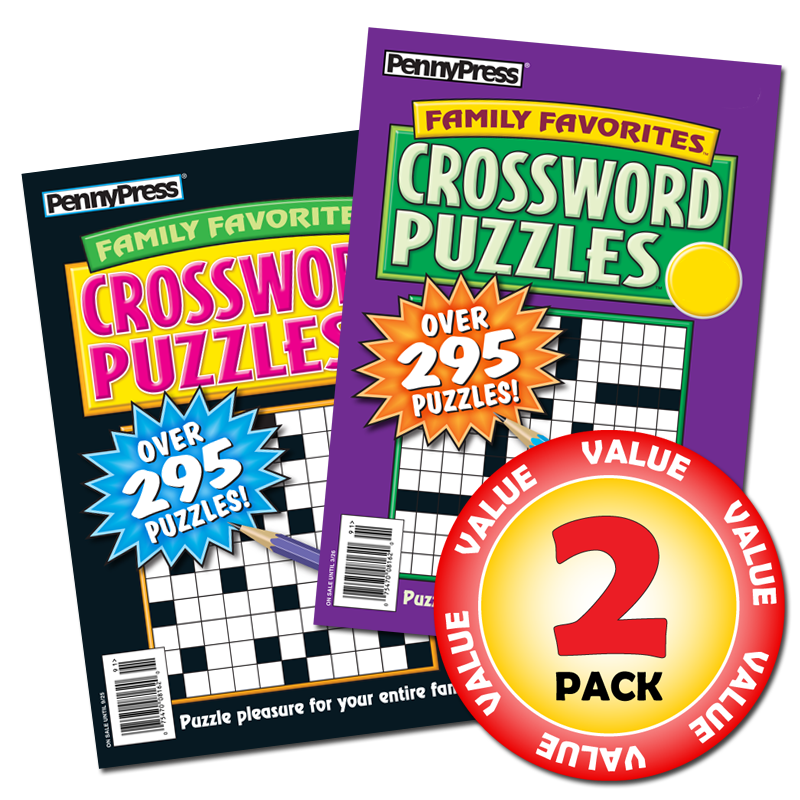 Penny Dell Family Favorites Crossword Puzzles 2-pack