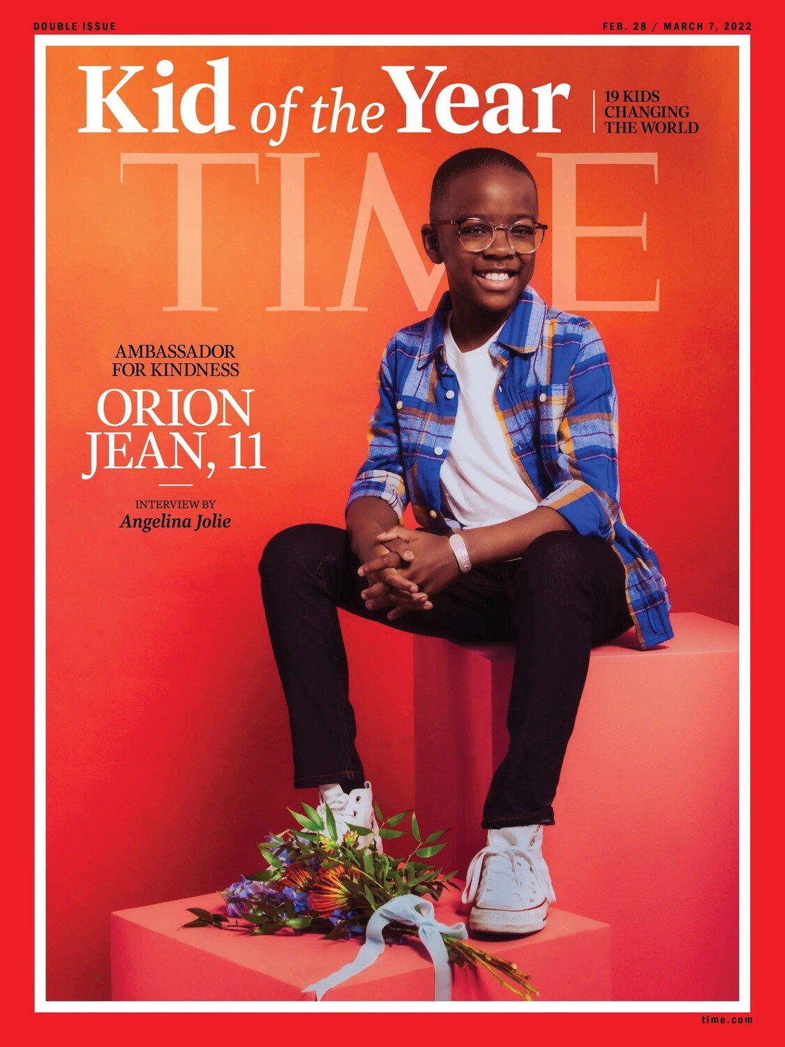 Time Magazine 2022 - 2021 Kid of the Year -Orion Jean
