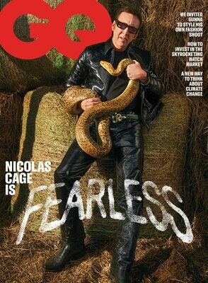 GQ Magazine April 2022 Nicolas Cage- inmate Magazines