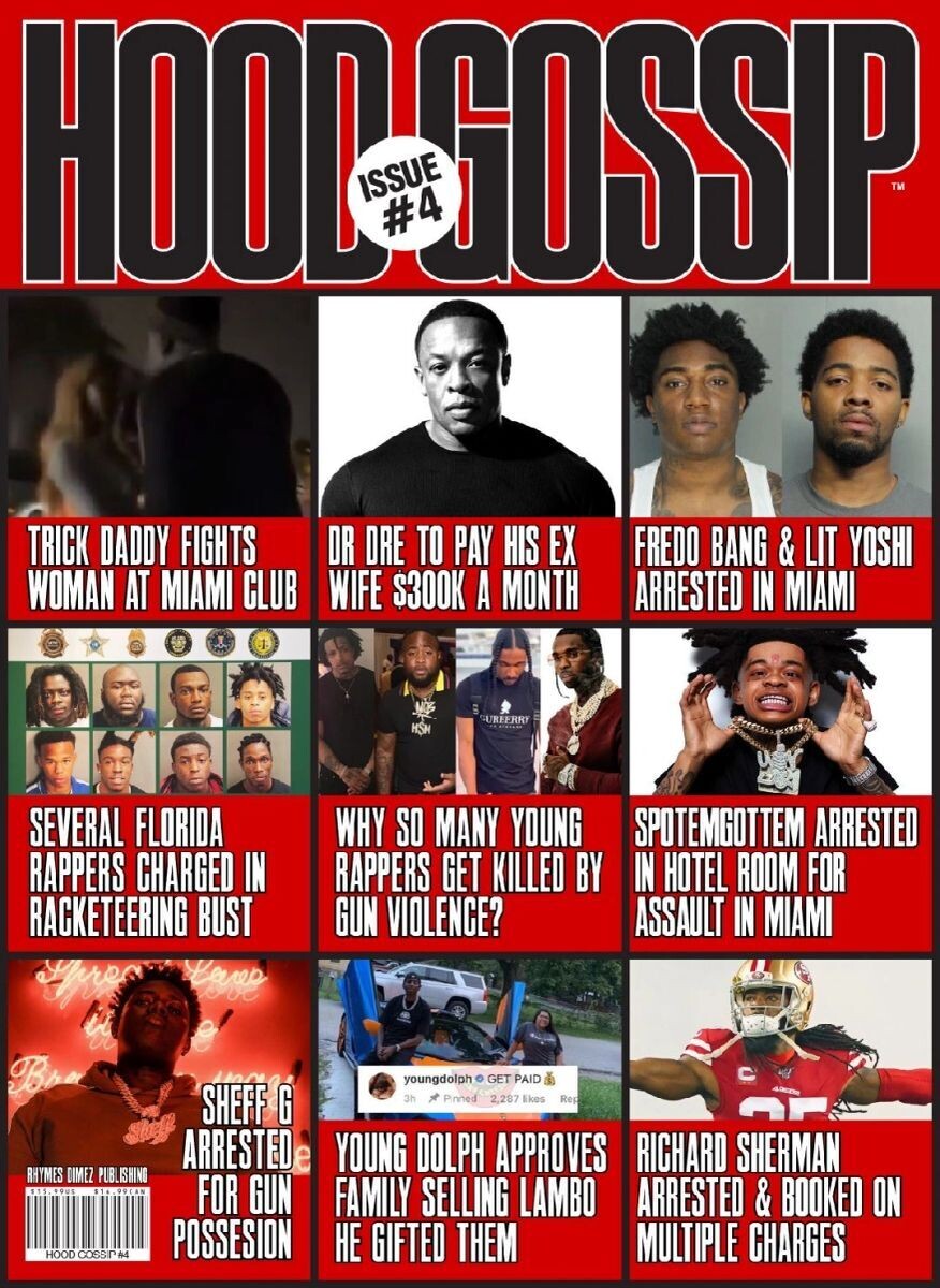 Hood Gossip 4 Hip Hop Magazine - Inmate Magazines