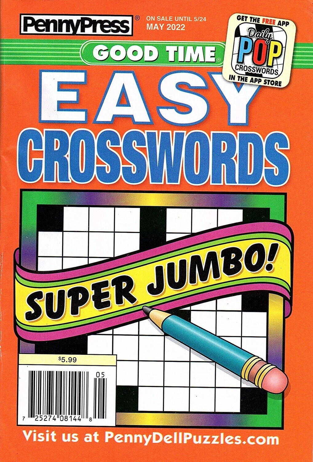 Penny Press Good Time Easy Crosswords #5