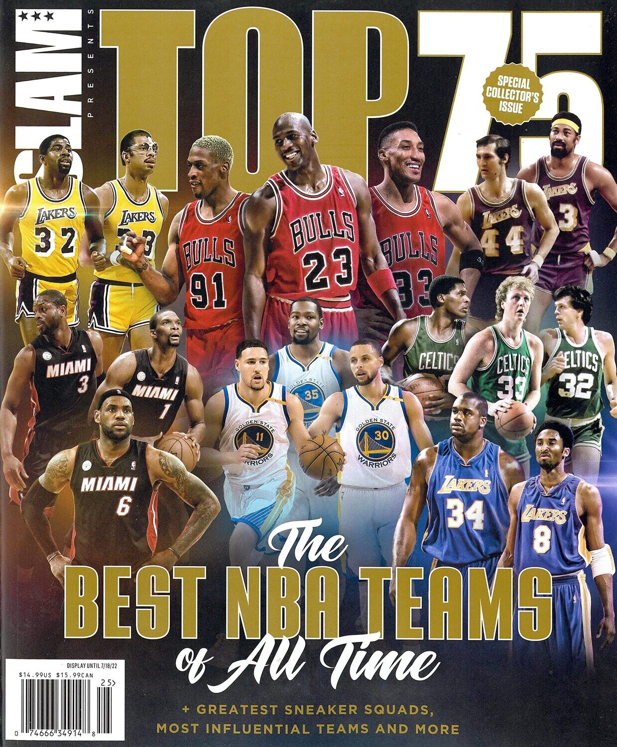 Slam Presents BEST NBA TEAMS Top 75 SPECIAL COLLECTOR'S ISSUE