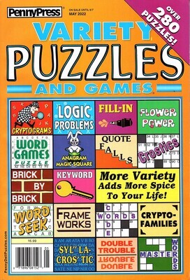 Variety Puzzles and Games May 2022