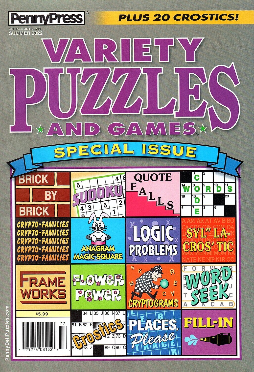 Variety Puzzles and Games Special Issue Summer 2022