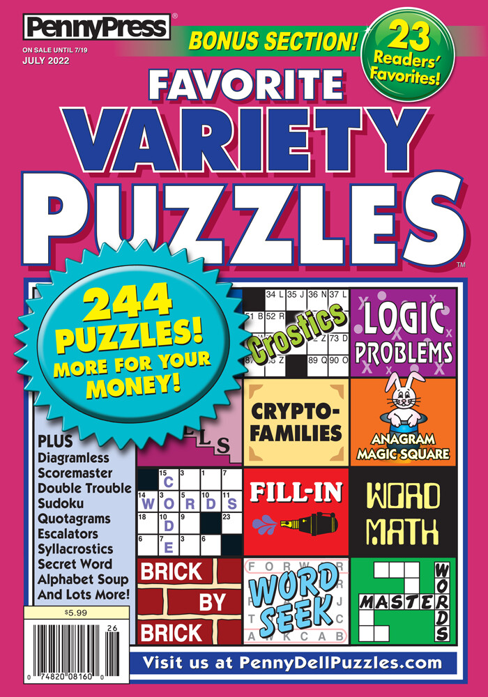 Favorite Variety Puzzles July 2022
