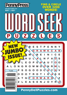 Penny Press Word Seek/Search/Fill In Special -Free Shipping!