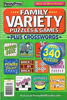 Family Variety Puzzles & Games Vol 330