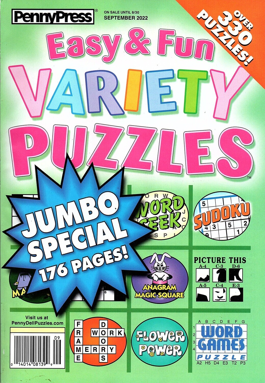 Easy & Fun Variety Puzzles Sept 2022