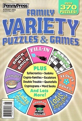 Family Variety Puzzles & Games #8