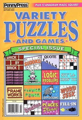 Penny Press Variety Puzzles and Games Autumn 2022