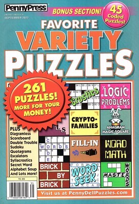 Favorite Variety Puzzles September 2022