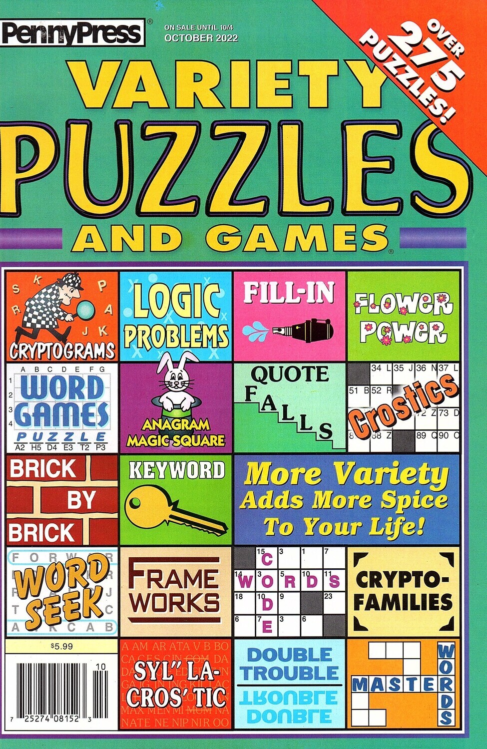 Penny Press Variety Puzzles and Games Oct. 2022